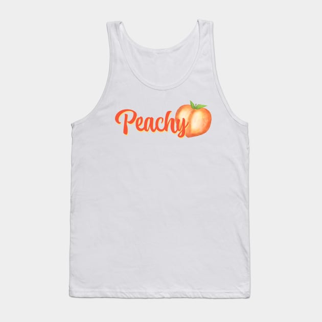 Peach theme Tank Top by RocksNMills